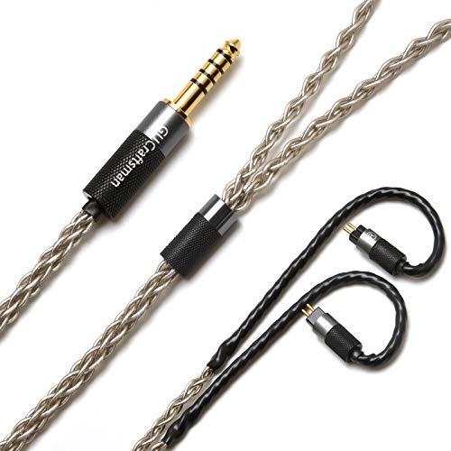 0.78mm 2Pin 6N Single Crystal Silver 2.5mm/4.4mm Balance Earphone Upgrade Cable for Oriolus Audeze iSINE20 LCDi3 64audio A12t TIA RE2000 Legend X Billie Vision VE6 DUNU SA6 (3.5mm Plug) - size: 3.5mm Plug