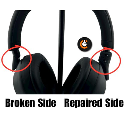 CS Repair Kit for Sony WH-1000XM5 XM5 Headphones Broken Headband/Swivel Replacement Parts (Black)