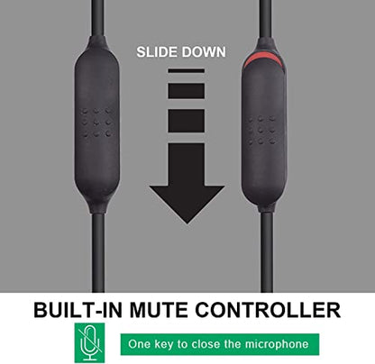 QC35 Boom Gaming Microphone Cable Compatible with Bose QC35 QC35 II Headphones, Noise Cancelling Boom Mic Cable Cord with Mute Switch for PS4/PS5, XBOX One, PC, Laptop, Mac, Smartphone, 3.9ft