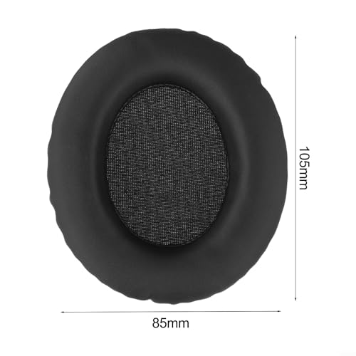 Ov-al Headphone Ear Pads Re-placement Sponge Leather Cushions for Enhanced Comfort and Durability, Soft Protein Leather U-pgrade Accessories Compatible with Various Headphone Models,(85 * 105) - color: 85*105