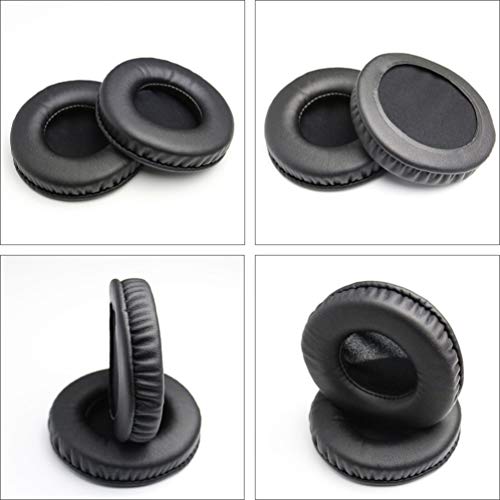 Uonlytech Headphone Ear Cushions Round Headset Ear Pads Earmuffs Replacement for Headset Headphone 80mm Black