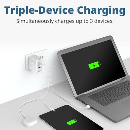 AVerMedia Portable Charger for Nintendo Switch, Steam Deck Dock, 100W GaN Fast Charging, TV Docking Station with 4K60 HDMI, Compatible with iPhone, iPad, Laptop, PC, Gaming Accessories - GC313
