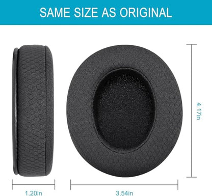 Replacement Ear Pads for Sony MDR 7506 V6 V7 MDR-CD900ST (Black) | Mesh Fabric MDR Headphones Earpad Cushions with Memory Foam