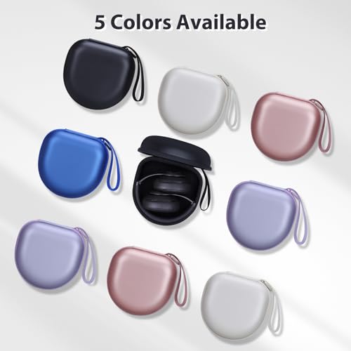 Headphone Case Compatible with JBL/Beats/BERIBES/Jlab/Picun/TOZO/KVIDIO/Soundcore Anker/Skullcandy Noise Cancelling Over-Ear Headphones, Pearl Black - color: Pearl Black