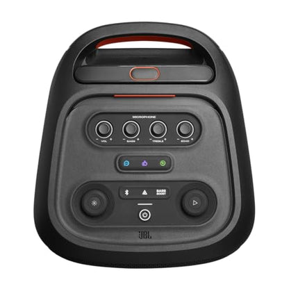 JBL PARTYBOX Stage 320 Portable Party Speaker Bundle with 2 Wireless Microphones (Black)
