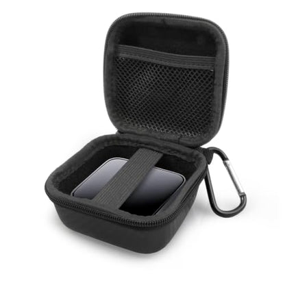 CASEMATIX Hard Carrying Case Compatible with Timekettle W4 Pro AI Interpreter Earbuds - EVA Travel Case with Elastic Strap, Carabiner for Translation Earbuds, Case Only