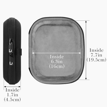 Linkidea Headphones Carrying Case Compatible with AKG Y500, Y50BT, Sony WH-CH520, Philips TAUH202BK Case, Protective Hard Shell Travel Bag with Cable, Charger Storage (Black)