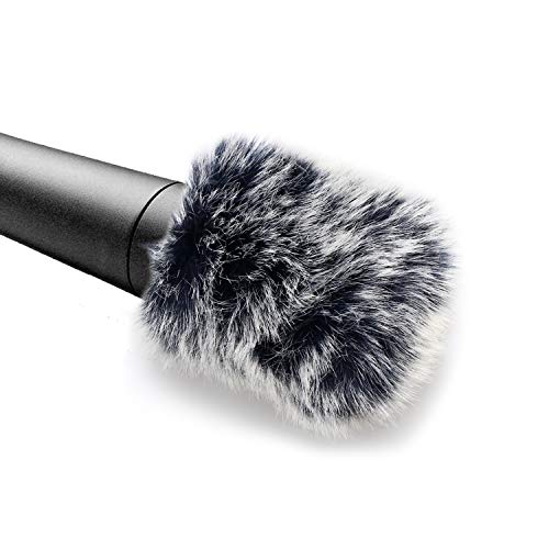 SM57 Pop Filter Foam Cover - Mic Windscreen with Furry Wind Screen Windjammer Compatible with Shure SM-57 Microphone to Blocks Out Plosives by YOUSHARES (2 PCS)