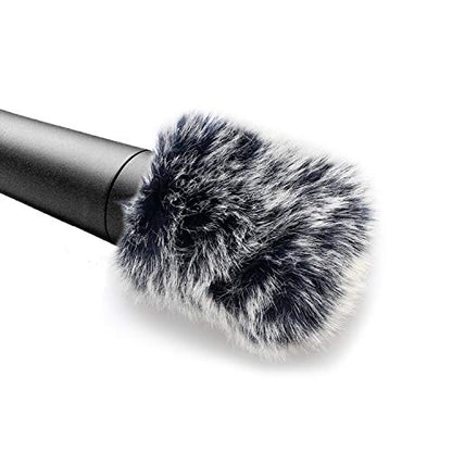 SM57 Pop Filter Foam Cover - Mic Windscreen with Furry Wind Screen Windjammer Compatible with Shure SM-57 Microphone to Blocks Out Plosives by YOUSHARES (2 PCS)