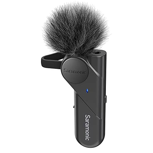 Saramonic BTW | Wireless Bluetooth Clip-On Microphone with 3.5mm Headphone Out & Noise Reduction for Computers, Smartphones, Tablets & More