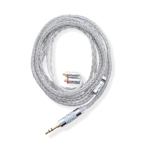 24-core Silver-Plated IEM Cable with 3.5mm Stereo to MMCX - size: MMCX-3.5mm