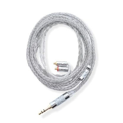 24-core Silver-Plated IEM Cable with 3.5mm Stereo to MMCX - size: MMCX-3.5mm