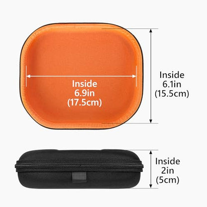 Geekria Shield Headphones Case Compatible with JBL Tune 600BTNC/510BT/500BT, Jr 310BT Case, Replacement Hard Shell Travel Carrying Bag with Cable Storage (Black) - color: Black