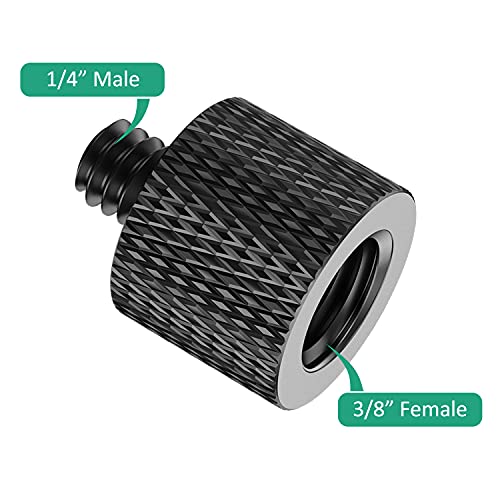 1/4 to 3/8 Tripod Screw Adapter 8 Pcs 1/4 Male to 3/8 Female and 3/8 Male to 1/4 Female Camera Screw Adapter for Camera Mount Tripod Stand Microphone Stand Mic Mount - color: 1/4 & 3/8