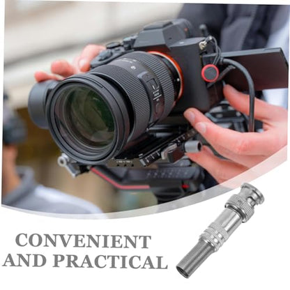 6pcs Bnc Male Crimp Connectors Zinc Alloy Plug Adapter Set