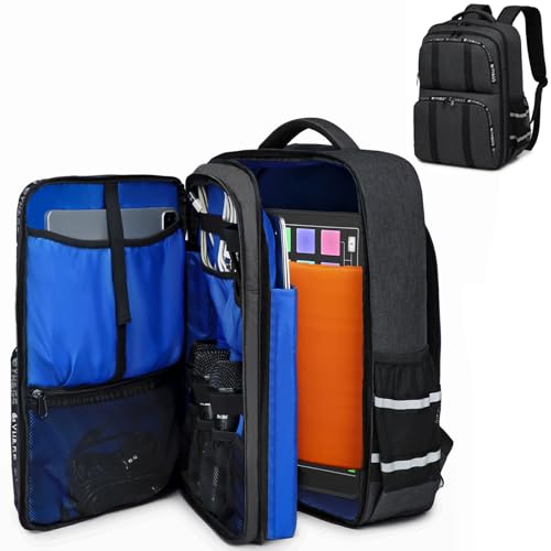 Audio Mixer Travel Case Bag, DJ Mixer Storage Backpack Compatible with RODECaster Pro, RODECaster Pro II, RC Duo, Podcast Mixer Case for Microphones and More Podcast Equipment