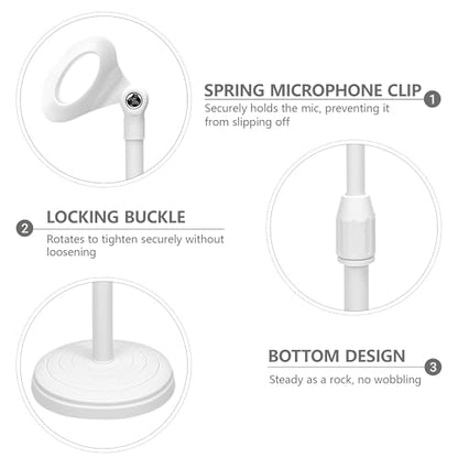 Musiin Desktop Microphone Stand with Phone Holder Replacement Head