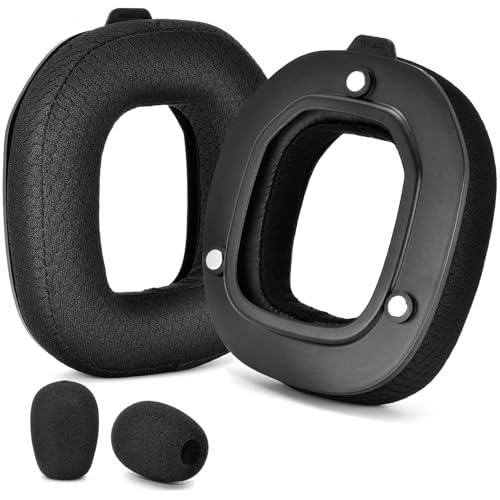 Defean Earpads for Astro A50 Gen4 / A50 Gen5 / A50X (Mesh Fabric) | Ear pads and Microphone Foam, Upgrade High-Density Noise Cancelling Foam, Ear Cushions Added Thickness - color: Mesh Fabric