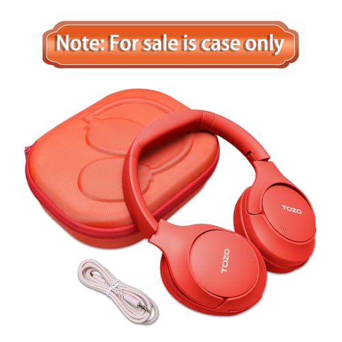 JBL Tune 510BT/720BT/770NC/520BT/520C/670NC 헤드폰 오렌지 케이스 | JBL Live 670NC/770NC/680NC/780NC 헤드폰용 휴대용 휴대용 하드 케이스 - color: 주황색.