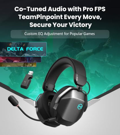 Edifier G5 MAX Gaming Headset, 305H Battery, THX Audio, Space Grey - color: space grey