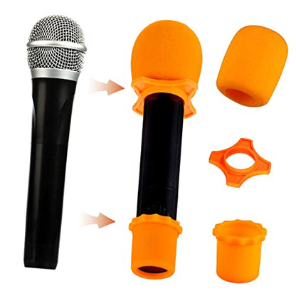 Microphone Protective Case Holder with Metal Zipper and Sponge Lining