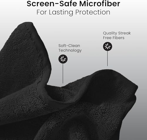 Electronic Wipes Screen Cleaner Streak-Free [2 Pack x40] Computer Screen Wipes, TV Screen Cleaner Wipes, Monitor Wipes for Smart TV, Laptop, iPhone, ipad and more - [Microfiber Cloth + 80 Wipes] - size: 40 Count (Pack of 2)