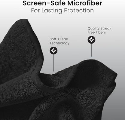 Electronic Wipes Screen Cleaner Streak-Free [2 Pack x40] Computer Screen Wipes, TV Screen Cleaner Wipes, Monitor Wipes for Smart TV, Laptop, iPhone, ipad and more - [Microfiber Cloth + 80 Wipes] - size: 40 Count (Pack of 2)