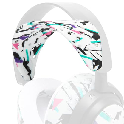 WC HeadbandZ Arctis Nova V2 - Upgraded Wide Silicone Headband Compatible with Arctis Nova Headsets by Wicked Cushions | Wider Weight-Distributing Design, Softer Flexible Silicone | 90's White - color: 90's White