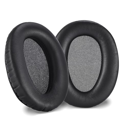 Lukvcoe Replacement Earpads for Sony WH-CH700N(WHCH700N), MDR-ZX780(ZX780DC), MDR-ZX770 and MDR-10R(10RNC 10RBT) Over-Ear Headphones, Ear Pads Cushions Softer Protein Leather (Protein Leather - Black)