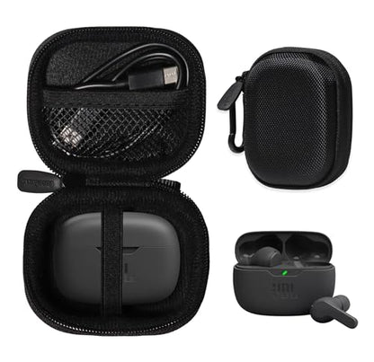 Case for JBL Vibe Beam True Wireless Noise Cancelling Earbuds (Black) - color: Black