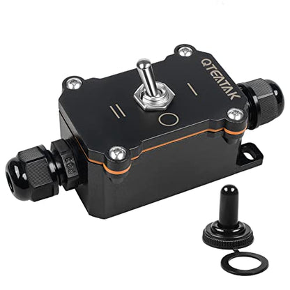 Inline Cord Switch, I/II ON-Off-ON 3 Position Toggle Switch | AC 15A 250V/20A 125V, Waterproof in-Line Power Switch, 6 Screw Pin Terminals, Two-Side Entry & Exit Outdoor Control - style: ON-OFF-ON (I/II )
