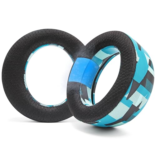 WC Freeze Pulse Elite - Cooling Gel Earpads for PS5 Pulse Elite | Made by Wicked Cushions | Thicker Cushion & Wider Opening | Cyan Prism - color: Cyan Prism
