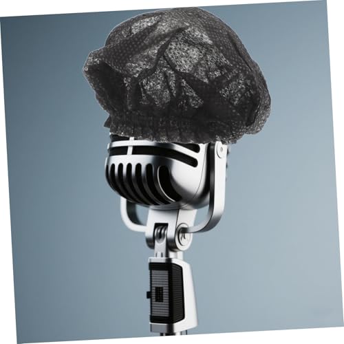 Kisangel 200pcs Mic Clean Covers: Disposable Protective Microphone Sleeves With Noise Reduction Non Woven For Recording Room Shared