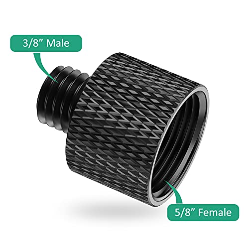 5/8 to 1/4 Adapter 8 Pcs Mic Stand Thread Screw Adapter 5/8 Female to 1/4 Male and 5/8 Female to 3/8 Male for Microphone Stand Mic Mount - color: 1/4_3/8
