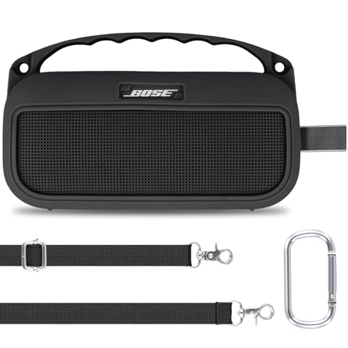 Aenllosi Case for Bose SoundLink Flex 2nd Gen Speaker, Black (Case Only) | Drop Resistant Protection, Water Resistant Protection, Dust Proof Protection, Protective Case Only - color: Black, style: Silicone Cover for Bose SoundLink Flex 2nd Gen