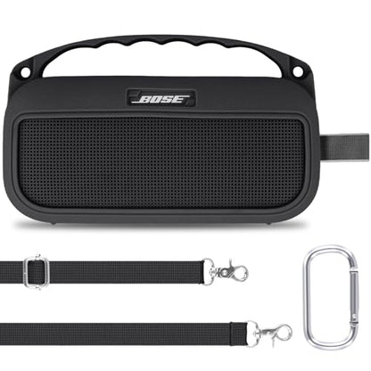 Aenllosi Case for Bose SoundLink Flex 2nd Gen Speaker, Black (Case Only) | Drop Resistant Protection, Water Resistant Protection, Dust Proof Protection, Protective Case Only - color: Black, style: Silicone Cover for Bose SoundLink Flex 2nd Gen