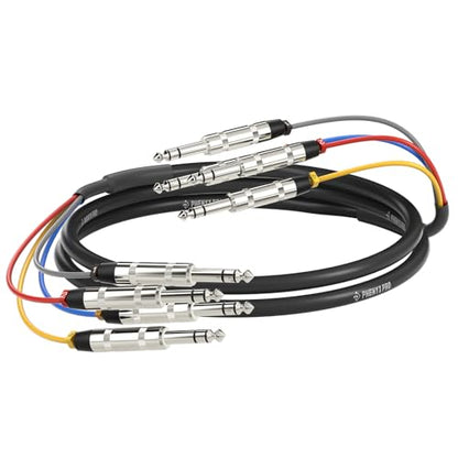 Phenyx Pro 4-Channel 1/4'' TRS Snake Cable 6 ft PCBL-QR4IN1-6 - size: 6 Feet