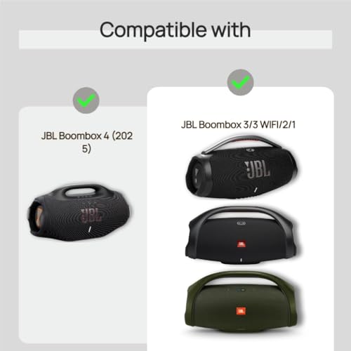 Dust Cover Case for JBL Boombox/Boombox 4/3/Wi-Fi/2- Waterproof and Dustproof Portable Speaker Protective Stretch Case (Cover Only)