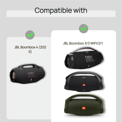 Dust Cover Case for JBL Boombox/Boombox 4/3/Wi-Fi/2- Waterproof and Dustproof Portable Speaker Protective Stretch Case (Cover Only)