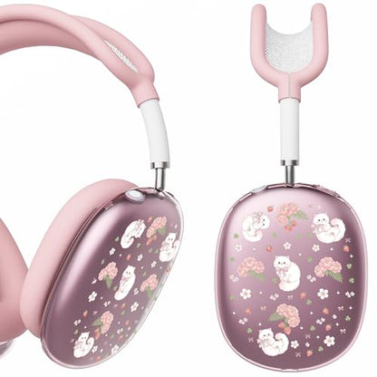 for AirPods Max Headphones Kawaii Cat Ear Covers for AirPods Max 2 - color: Cat E/Pink
