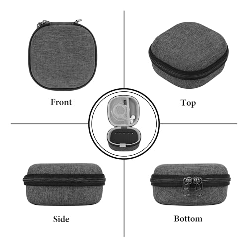 Geekria Hard Shell Carrying Case Compatible with Bose SoundLink Micro II Bluetooth Speaker, Portable Travel Bag with Cable Storage, Protective Cover with Keychain Hook (Dark Grey) - color: Dark Grey