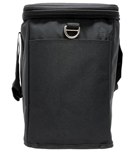 Loudmouth 12 Slot Microphone Case with Foam | Rugged Padded Bag For Wired and Wireless Mics | 16" x 11" x 7.75"