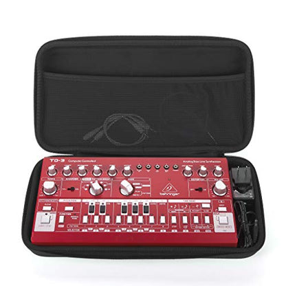 ANALOG CASES Case for Behringer TD-3/EDGE/CRAVE - Compact PULSE Hard Case | Durable Molded EVA Hard Case, Excellent Protection, Compact Design & Precise Custom Fit, Comfortable Handle, Smooth Zipper