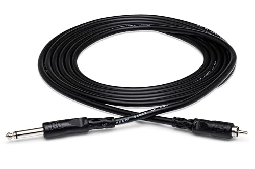 Hosa CPR-110 1/4 Inch TS to RCA Unbalanced Interconnect, 10 Feet - style: CPR-110 10 ft