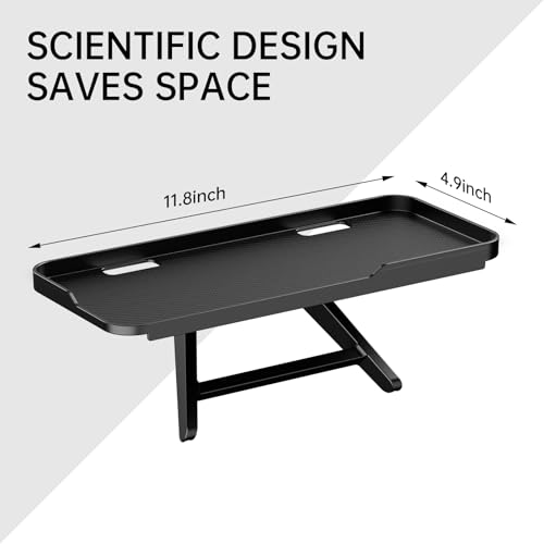 CABTE Adjustable Steel TV Top Shelf, Floating TV Stand, Universal Monitor Shelf for Soundbar, Game Console, Cable Box, Router Shelves (11.8 x 4.9 inch) - style: 11.8 x 4.9 inch