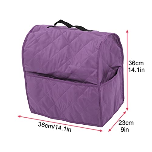 Acouto Kitchen Mixer Cover Carry Bag for Professional 5-Qt Qt Stand Mixers – Quilted Polyester Pongee & Scratch- with Handle and Storage Pockets (Violet) - color: Violet