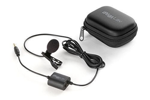 IK Multimedia iRig Mic Lav Lapel Microphone, omnidirectional Condenser lavalier Microphone with 1/8" TRRS Jack, Headphone Out and Daisy-Chaining for iPhone, iPad, Android, Mac, PC - size: Single