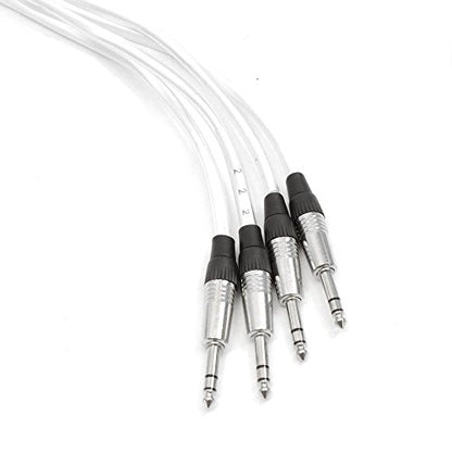 Seismic Audio - SAST-4-8-15 - 4 Channel 1/4" TRS Insert Snake Cable to 8 1/4" TS - 15 Feet - size: 15 Foot - 4 TRS x 8 TS