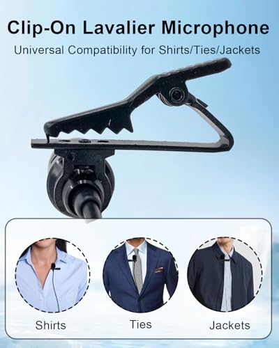 Lavalier Lapel Microphone Compatible with Shure KCX, PGX, BLX, SLX, GLX, ULX, QLX, FP, L1, LX1, SC1, U1, UC1, UT1, T1 Wireless Transmitter Unidirectional Condenser Mic (Mini XLR TA4F 4 Pin Plug) - size: Mini XLR TA4F 4 Pin Plug (Shure)