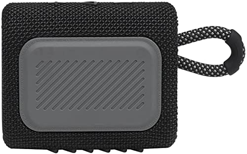 JBL Go 3 - Portable Bluetooth Speaker, Built-in Battery, Waterproof and Dustproof, Bonus Keychain LED Included - Black - color: Black